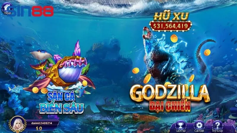 Ưu điểm nổi bật của game Godzilla đại chiến Sin88